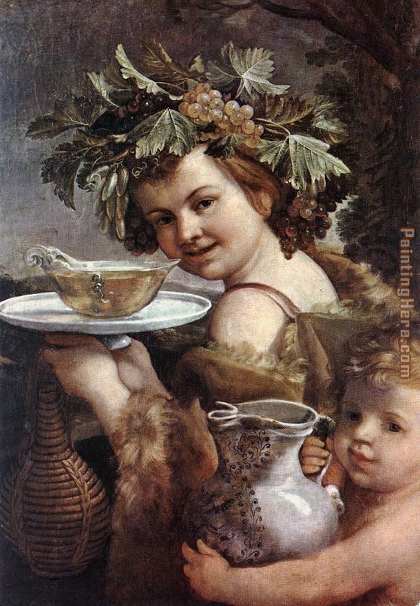The Boy Bacchus painting - Guido Reni The Boy Bacchus art painting